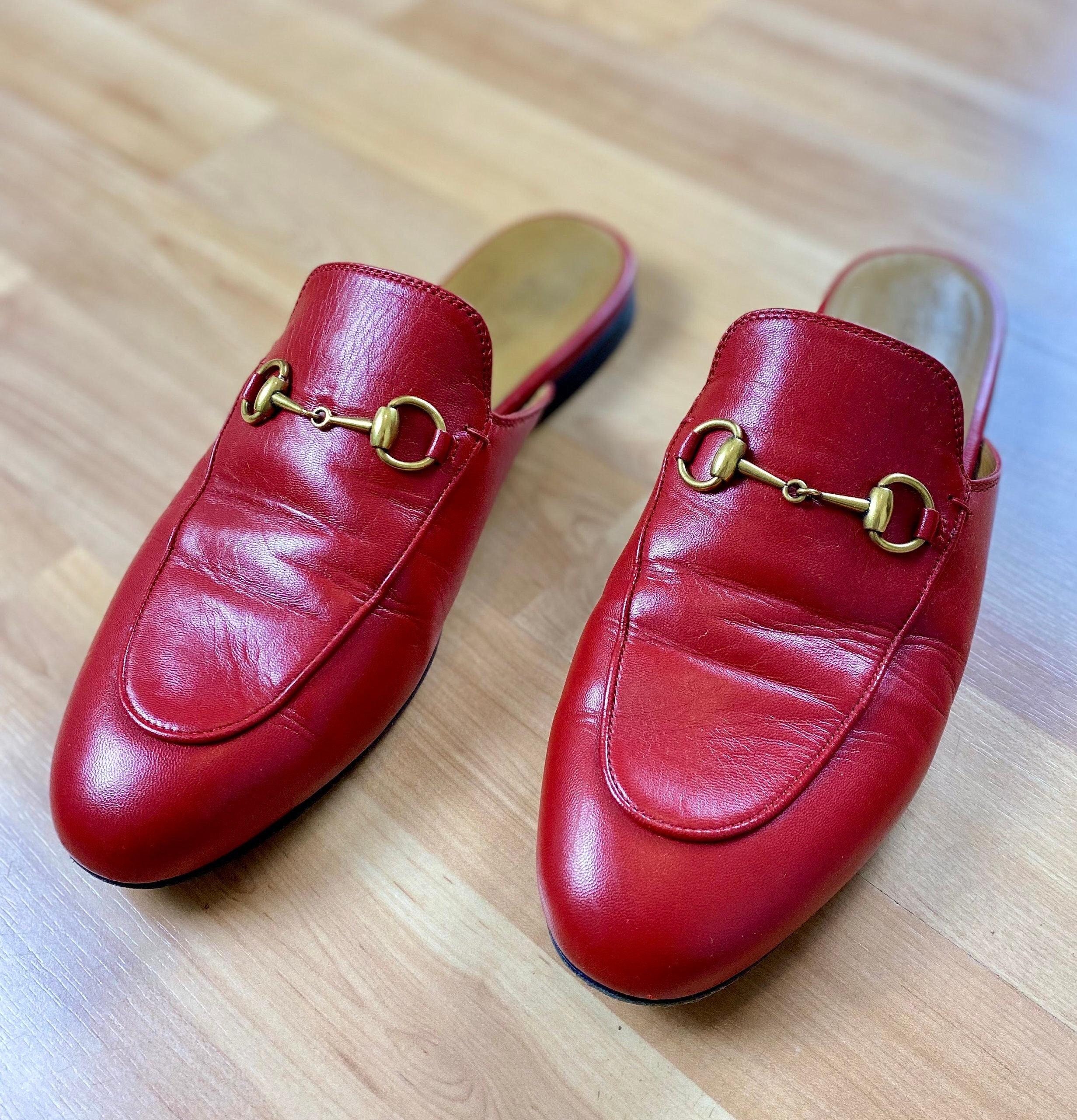 Red shoes gucci best sale
