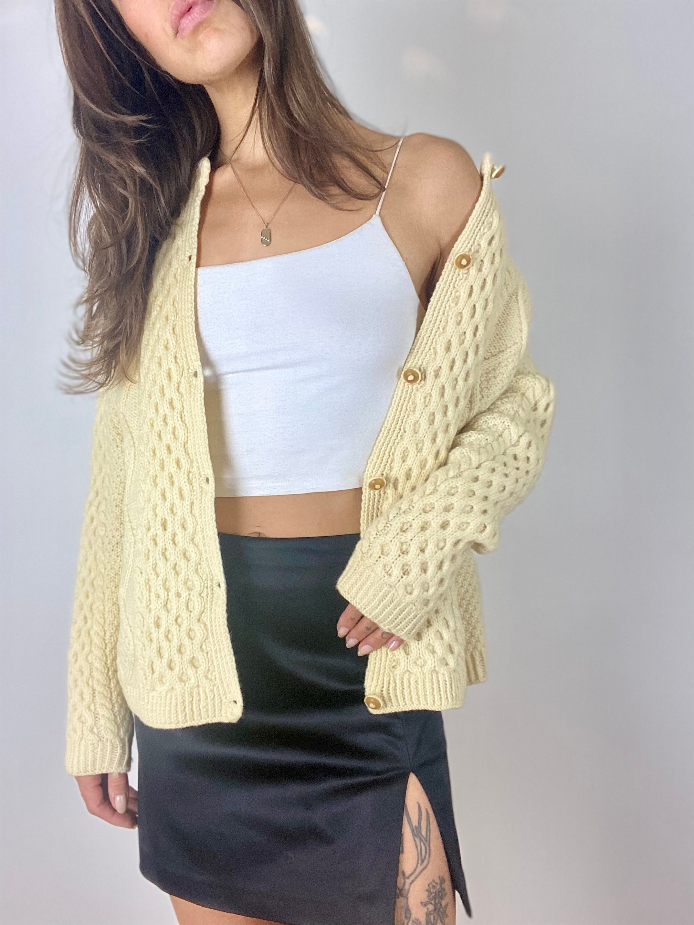 Chunky Cable Knit Cardigan Vintage 90s Simple Chunky Textured Knit Cardigan Relaxed Fit Button up Knit Minimal Layering Boyfriend Sweater - Etsy UK Chunky Cable Knit Cardigan Vintage 90s Simple Chunky Textured Knit Cardigan Relaxed Fit Button up Knit Minimal Layering Boyfriend Sweater - Etsy UK