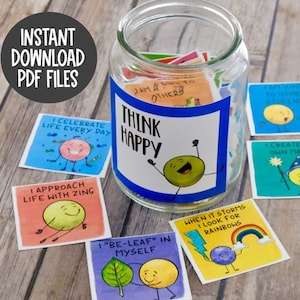 Encouragement Cards and Positive Affirmations for Kids Dot Dudes, Kindness Cards for kids, Lunch Box Notes, Affirmation cards for kids