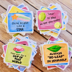 Printable Kindness Cards and Lunch Box Notes 4 Set BUNDLE: for Spreading Intentional Acts of Kindness and Inspiration image 2