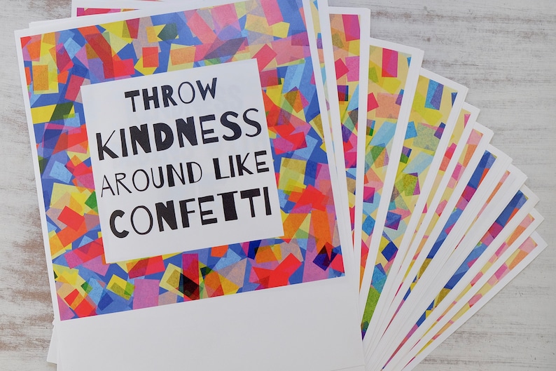 Printable Kindness Posters and Cards Digital Prints - Etsy
