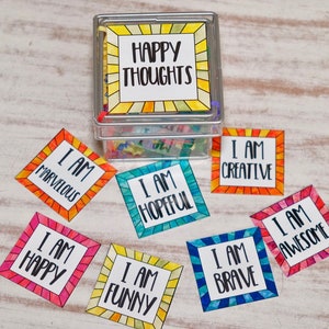 Affirmation Cards for Positive Thinking and Self Care, Coping and Calming Cards, Care Package, Coloring, Inspiration image 6