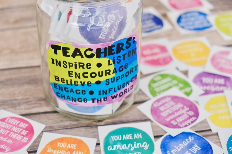 Teacher Appreciation Gift and Kindness Cards End of School Etsy