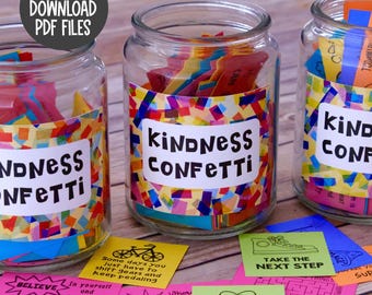 Kindness Confetti Cards: 300+ Inspirational RAOK Notes (PDF Download)