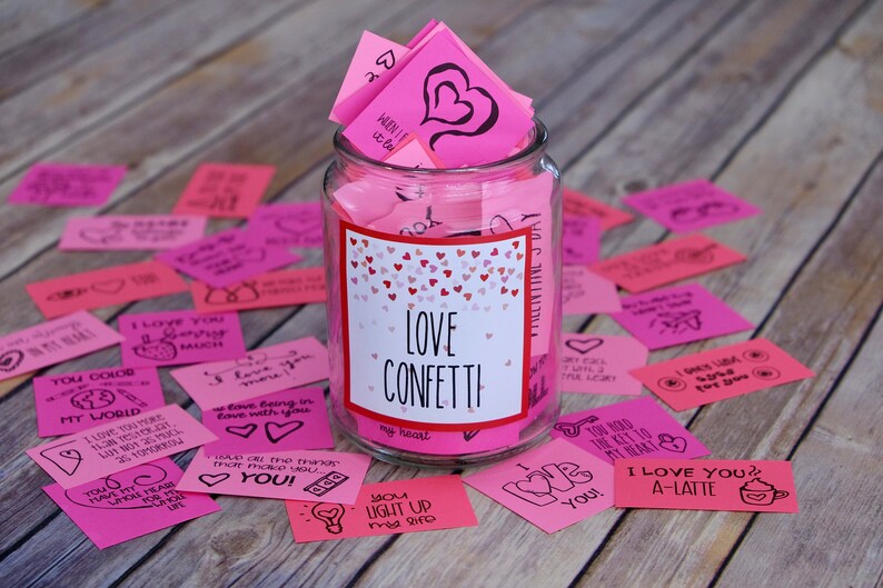 Love Confetti, Valentine's Day Kindness and Positivity, Printable Love Cards and Notes, Valentine's Day Care package, Valentine's Day Cards image 5