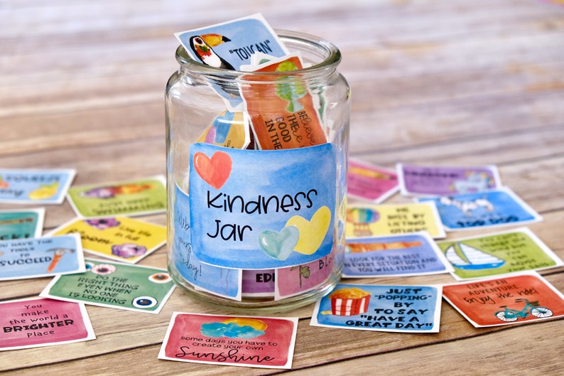 Printable Kindness Cards and Lunch Box Notes 4 Set BUNDLE: for Spreading Intentional Acts of Kindness and Inspiration image 3