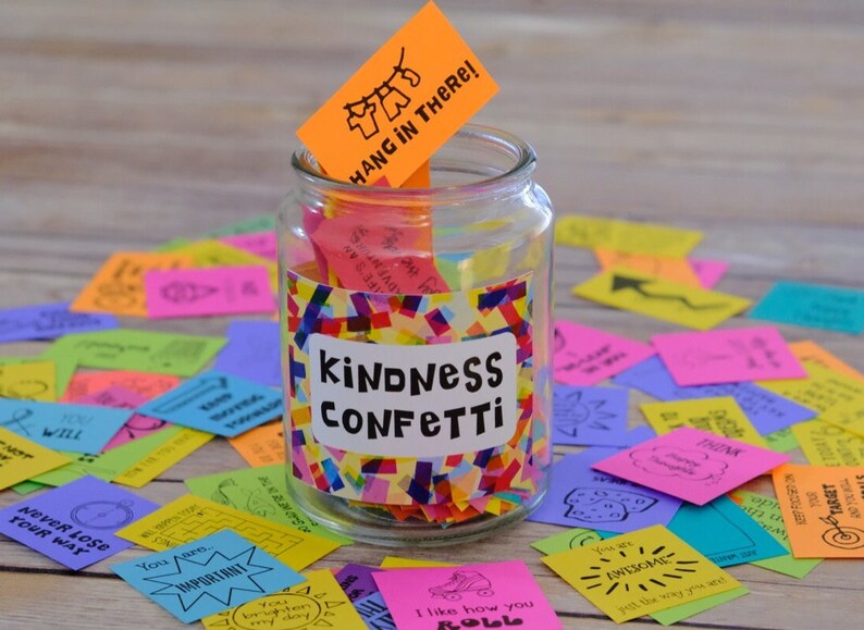 Kindness Confetti® Inspirational Cards Set 1 Kindness Cards Spread Kindness Be Kind Printable Cards Acts of Kindness image 9