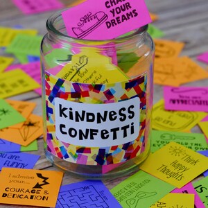 Kindness Confetti® Inspirational Cards Set 1 Kindness Cards Spread Kindness Be Kind Printable Cards Acts of Kindness image 4