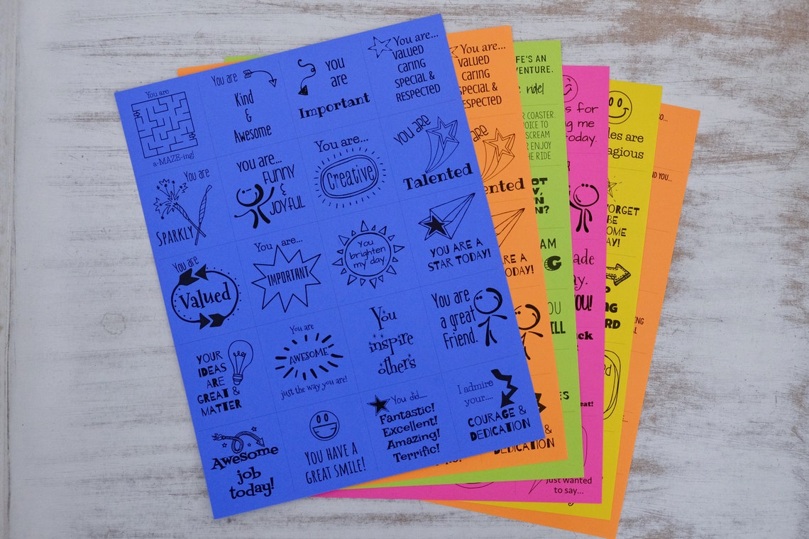 Kindness Confetti® Inspirational Cards Set 1 Kindness Cards Etsy