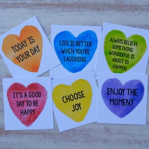 Schede di affermazione Kindness Hearts: bigliettini stampabili per il pranzo (PDF) immagine 5