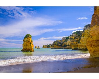 Praia Dona Ana, Algarve, Portugal.FREE SHIPPING- Canada-US! Art photography,Wall art,Decorative art,print,wall decor,Algarve,beach,landscape