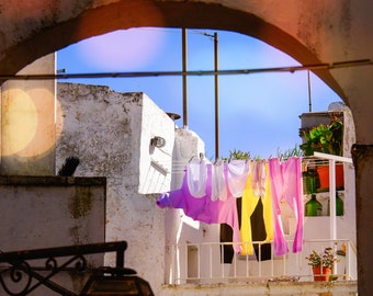 Laundry day, Cisternino, Italy. Free shipping-Canada-US, Art photography, Wall art, Decorative art, print, wall decor, Puglia, photograph,