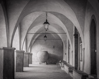 Urn, Trevi, Italy. FREE SHIPPING to Canada and US! art photograph, Art photography, Wall art, Decorative art, wall decor, black and white.