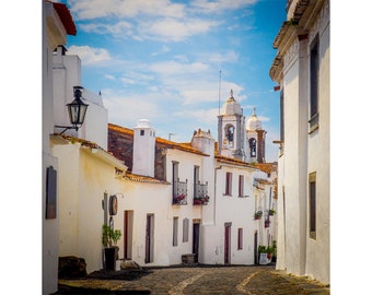 Street, Monsaraz, Portugal, square, FREE SHIPPING to Canada and US! Art photography, Wall art, Decorative art, wall decor, Travel, print.