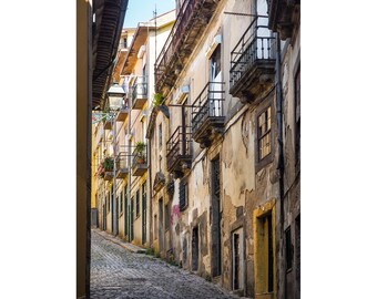 Street, Porto, Portugal, vertical. FREE SHIPPING- Canada-US! art photograph, Art photography, Wall art, Decorative art,  print, wall decor.