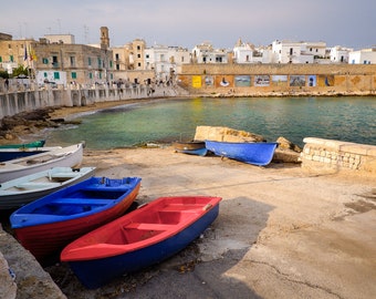 Monopoli, Italy. FREE SHIPPING- Canada-US!  Art photography, Wall art, Decorative art,  print, wall decor, Puglia, travel, photograph.