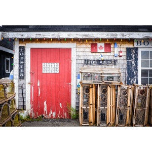 Red door, Prince Edward Island, Maritimes, Canada. Art photography, travel, wall art, wall decor, decorative art, print, photograph,