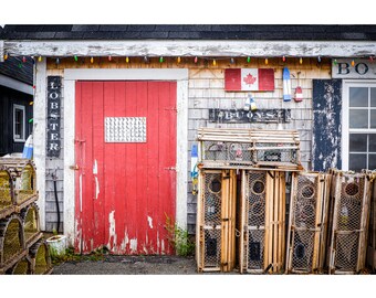 Red door, Prince Edward Island, Maritimes, Canada. Art photography, travel, wall art, wall decor, decorative art, print, photograph,