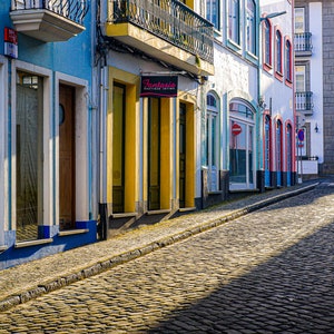Cobblestone Street Angra do Heroismo, Terceira, Azores. FREE SHIPPING- Canada-US!Art photography,Wall art,Decorative art,print, wall decor.