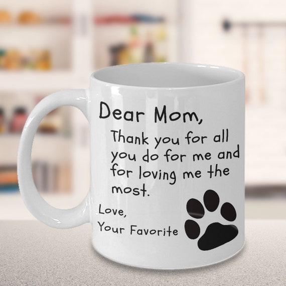 dear dog mom mug