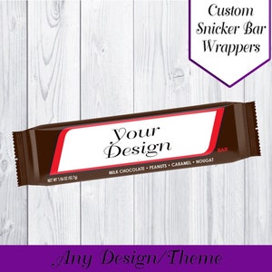 Custom Candy Bar Wrappers | Candy Favors | Treat Wrappers | Treat Favors | Party Favors | Candy Table | Chocolate Candy Bars | Printables