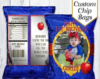 Mirror Mirror Chip Bags | Party | Birthday Favors | Favor Bags | Treat Bags | Party Favors | Princess Party | Party Printables | Digital