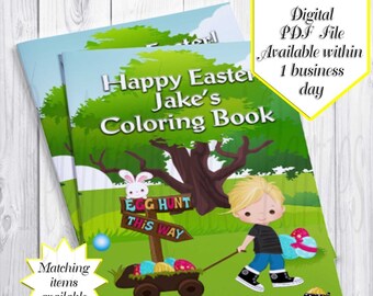 Easter Egg Hunt Coloring Books | Easter Coloring Book | Easter Egg Hunt | Easter Eggs | Activity Books | Easter Basket | Digital | Printable