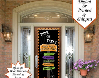 Halloween Door Banners | Halloween | Halloween Banner | Trick or Treat | Halloween Decorations | Halloween Party | Digital | Printed Banners