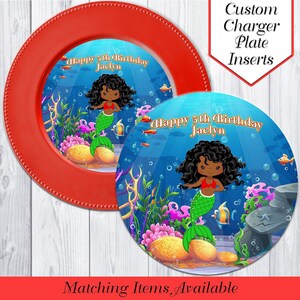 Mermaid Charger Plate Inserts | Mermaid Party | Mermaid Birthday | Mermaid | Under The Sea | Under The Sea Chip Bag | Mermaid Printables
