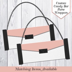 Candy Bar Purse Wrappers  | Candy Bar Purse | Candy Purses | Party Favors | Candy Bar Wrapper | Red Purse | Gold Purse | Digital | Printable