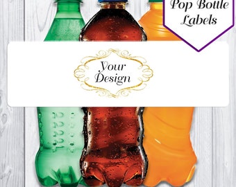Pop Bottle Labels | Soda Pop Bottle Labels | Custom Pop Labels | Personalized Pop Labels | Party Favors | Digital | Printable | Digital