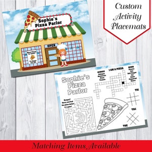 Pizza Party Activity Placemats | Pizza Party Birthday | Pizza Party Favors | Pizza | Activity Pages | Activity Sheets | Printable | Digital