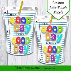 Sachet de jus pour la rentrée | Pochette de jus personnalisée | Cadeaux de retour à l'école | Imprimables pour la rentrée scolaire | Retour à l'école | Premier jour d'école