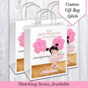 Ballerina Theme Party Bags | Ballerina Birthday Party | Ballerina Party Favors | Ballerina Gift Bags | Ballerina Party Gifts | Printable