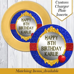 Mirror Mirror Charger Plate Insert | Birthday Party | Charger Insert | Party Plate | Party Supplies | Princess Party | Digital | Printable