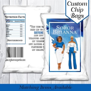 Sisterhood Theme Chip Bags | Sorority Chip Bags | Favor Bags | Treat Bags | Sorority Favors | Sorority Gifts | Sisterhood Favors | Printable