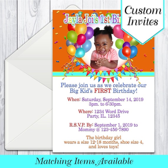 Pre printed birthday party invitations discount