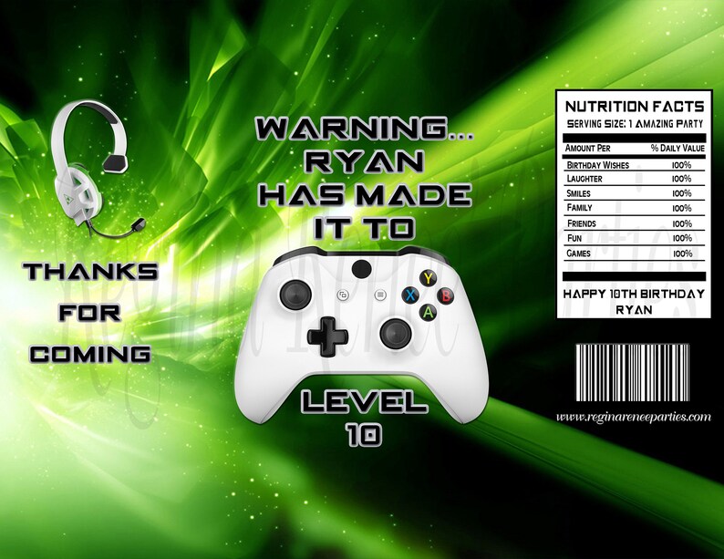 Video Game Chip Bags Video Game Treat Bags Video Game Etsy