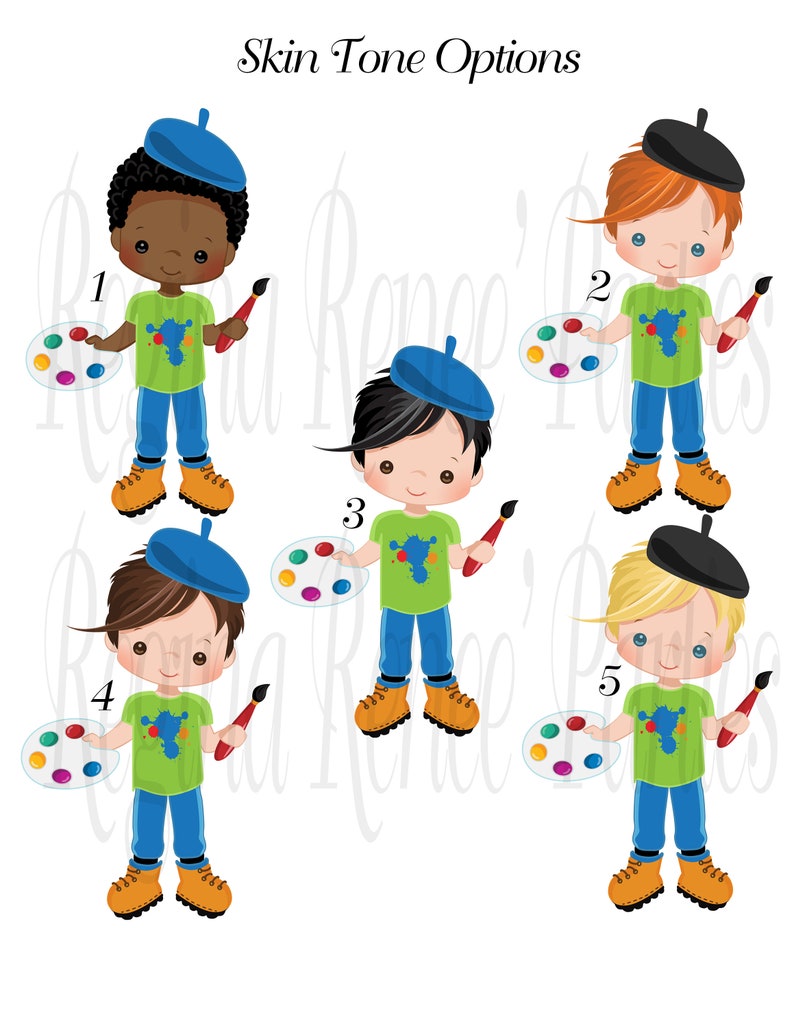 Paint Party Theme Paint Palettes Paint Theme Birthday Party Etsy