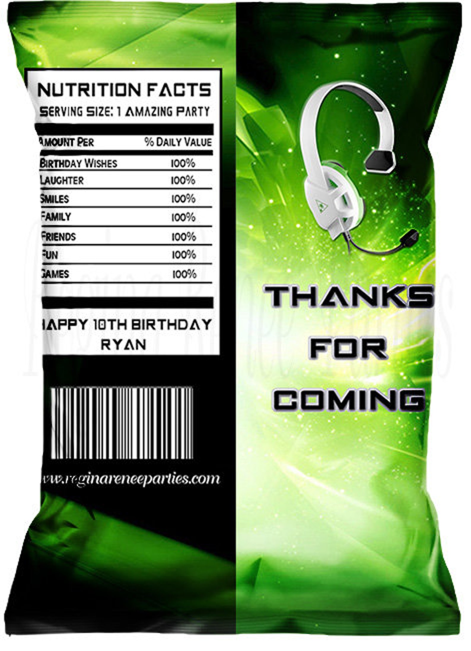 Video Game Chip Bags Video Game Treat Bags Video Game Etsy