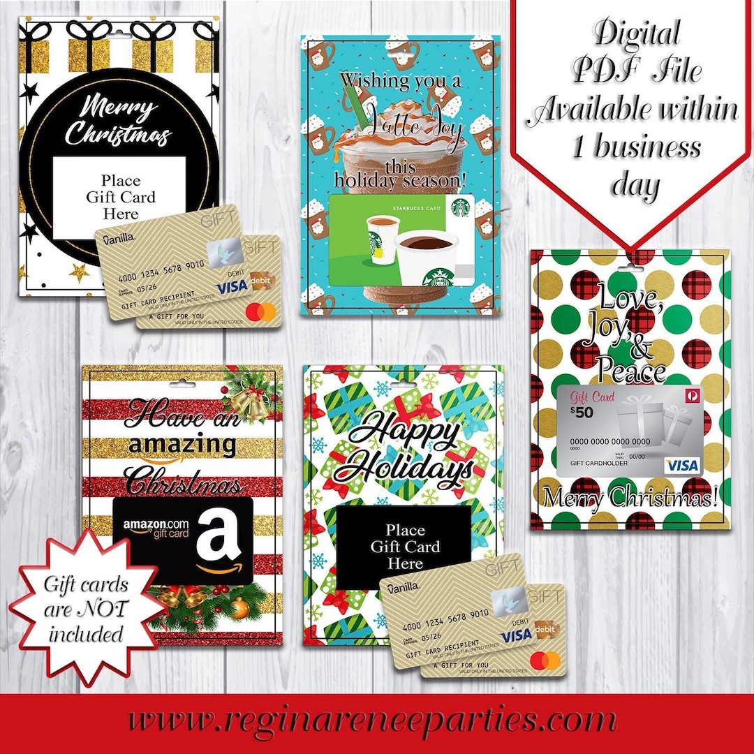 Christmas Theme Gift Card Holders Gift Card Christmas Card Christmas