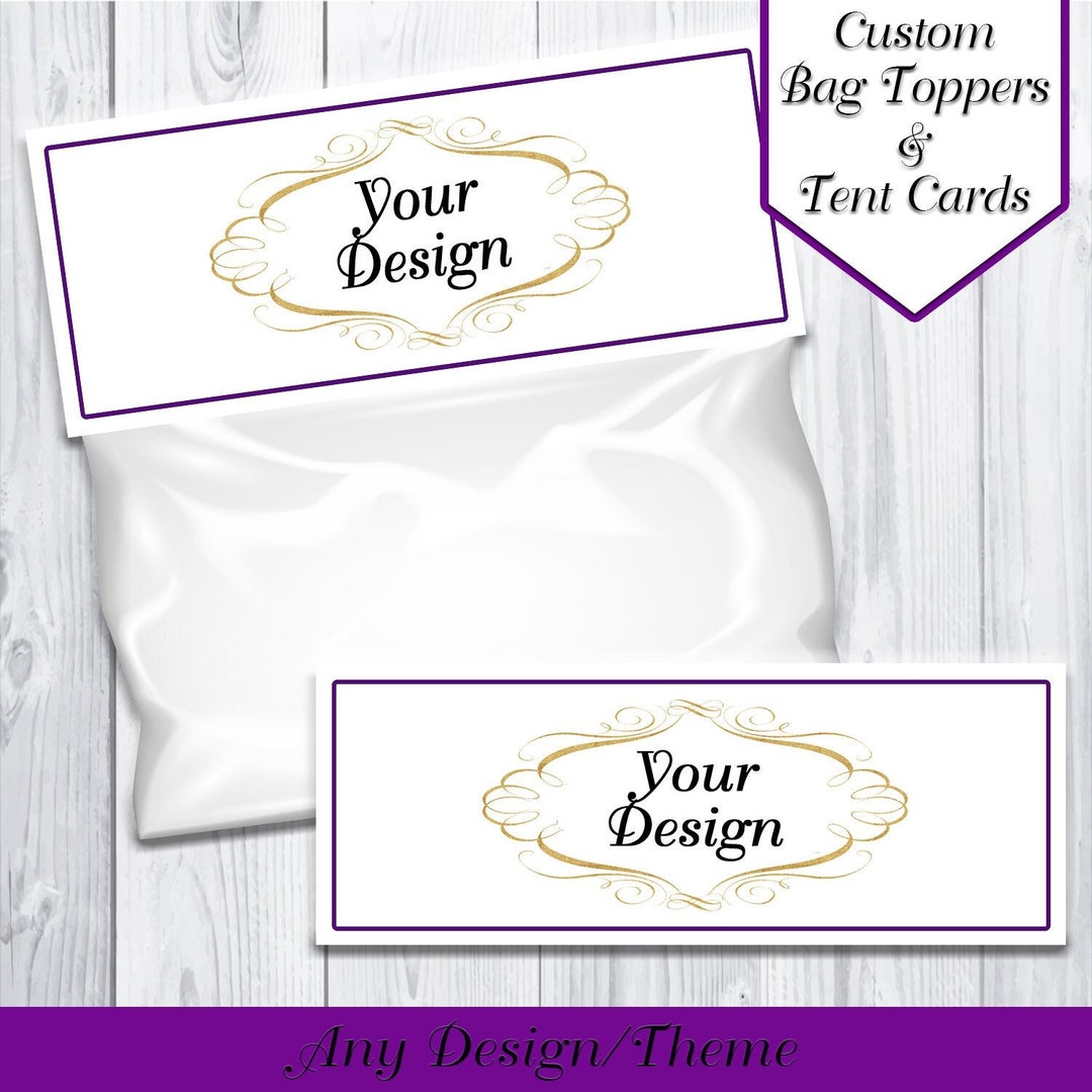 Goodie Bag Toppers &amp; Food Tent Cards | Goodie Bags | Tent Cards | Bags ...