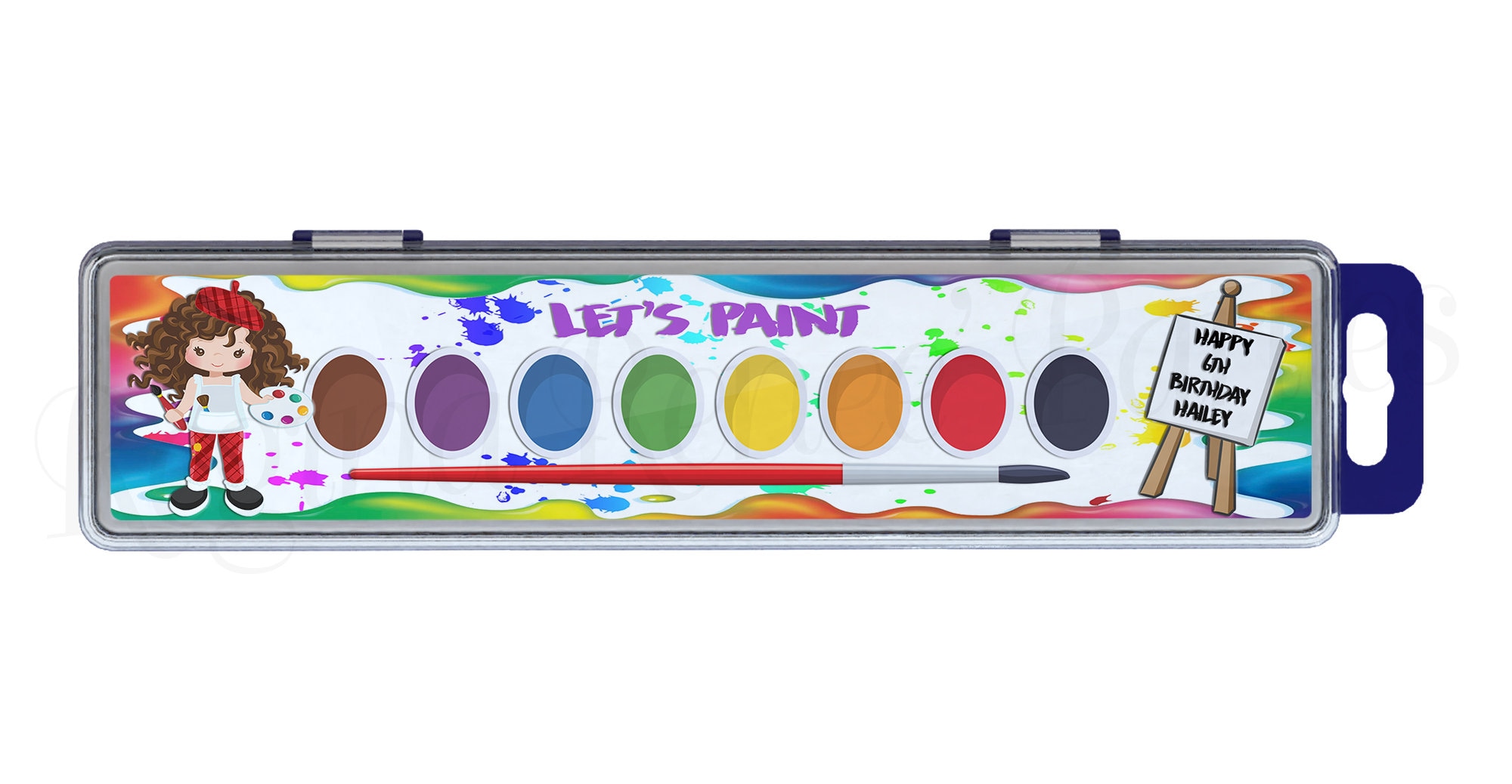 Paint Party Theme Paint Palettes Paint Theme Birthday Party Etsy