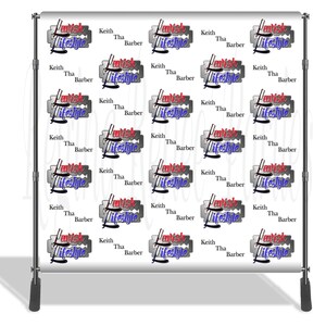 Repeat Pattern Logo Backdrop Step & Repeat Logo Backdrop | Trade Show Backdrops | Vendor Backdrops ...