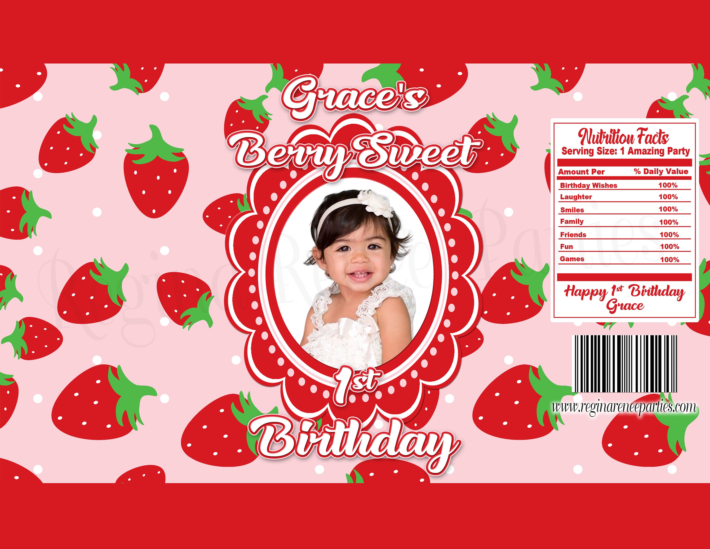 Reallnaive Sweet One Berry 1st Birthday Gift Bags - 16 Pcs Strawberry Themed Treat Favors With Handles - View #6