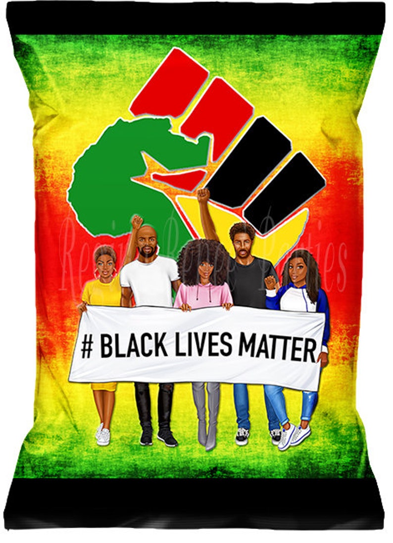 Custom Chip Bags Digital Black Men Black History Month Black Women Black lives Matter Movement Black Lives Matter Chip Bags
