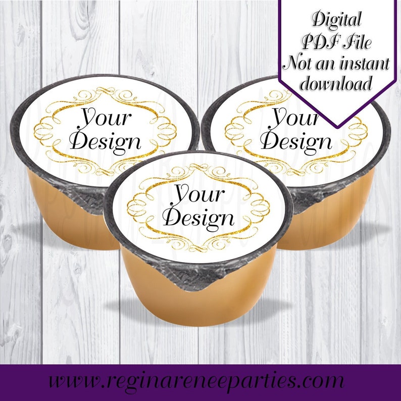 Fruit Cup Labels Apple Sauce Labels Fruit Cup Labels Party Favors Party ...