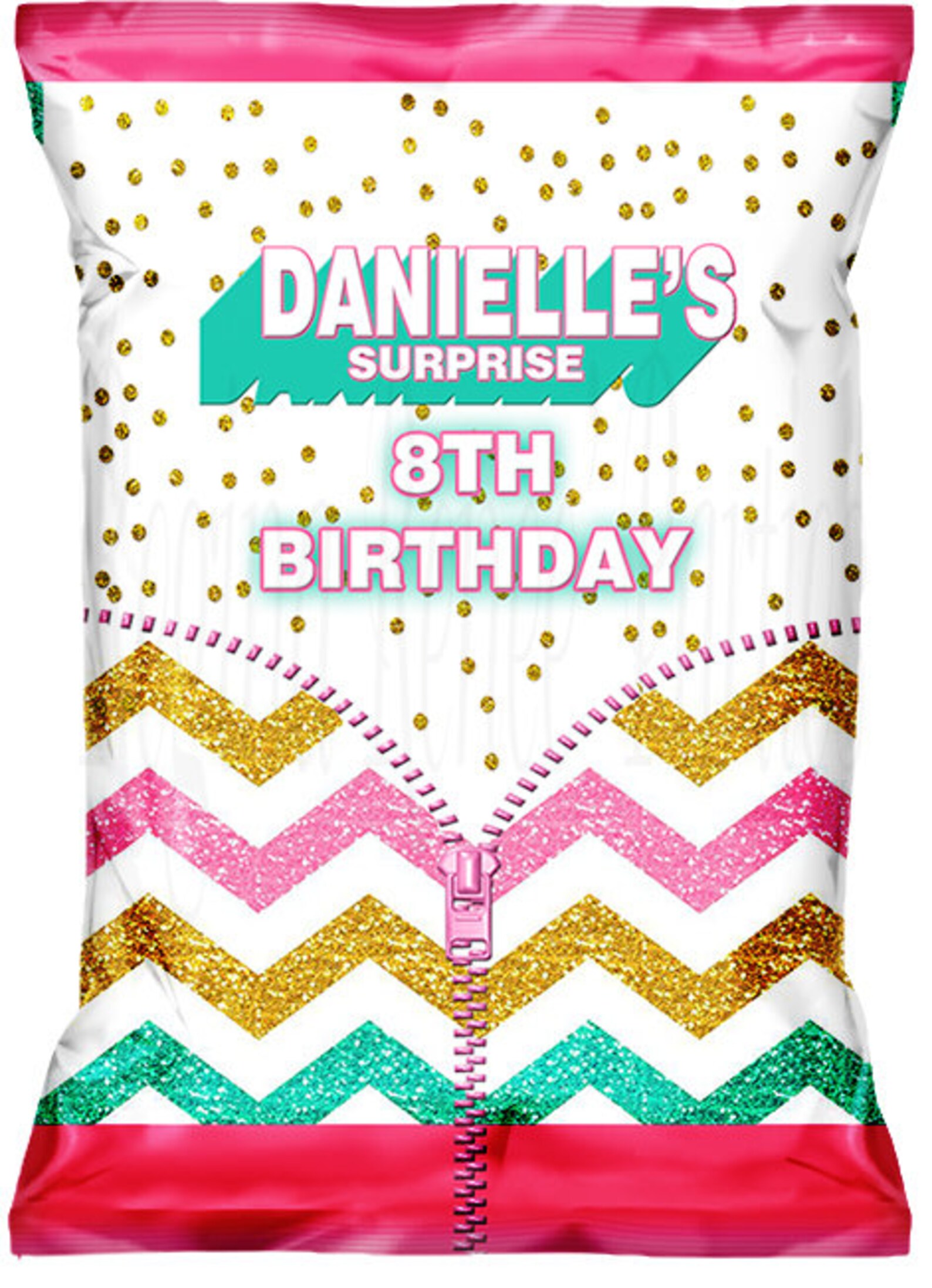 Surprise Party Chip Bags Surprise Party Treat Bags Etsy