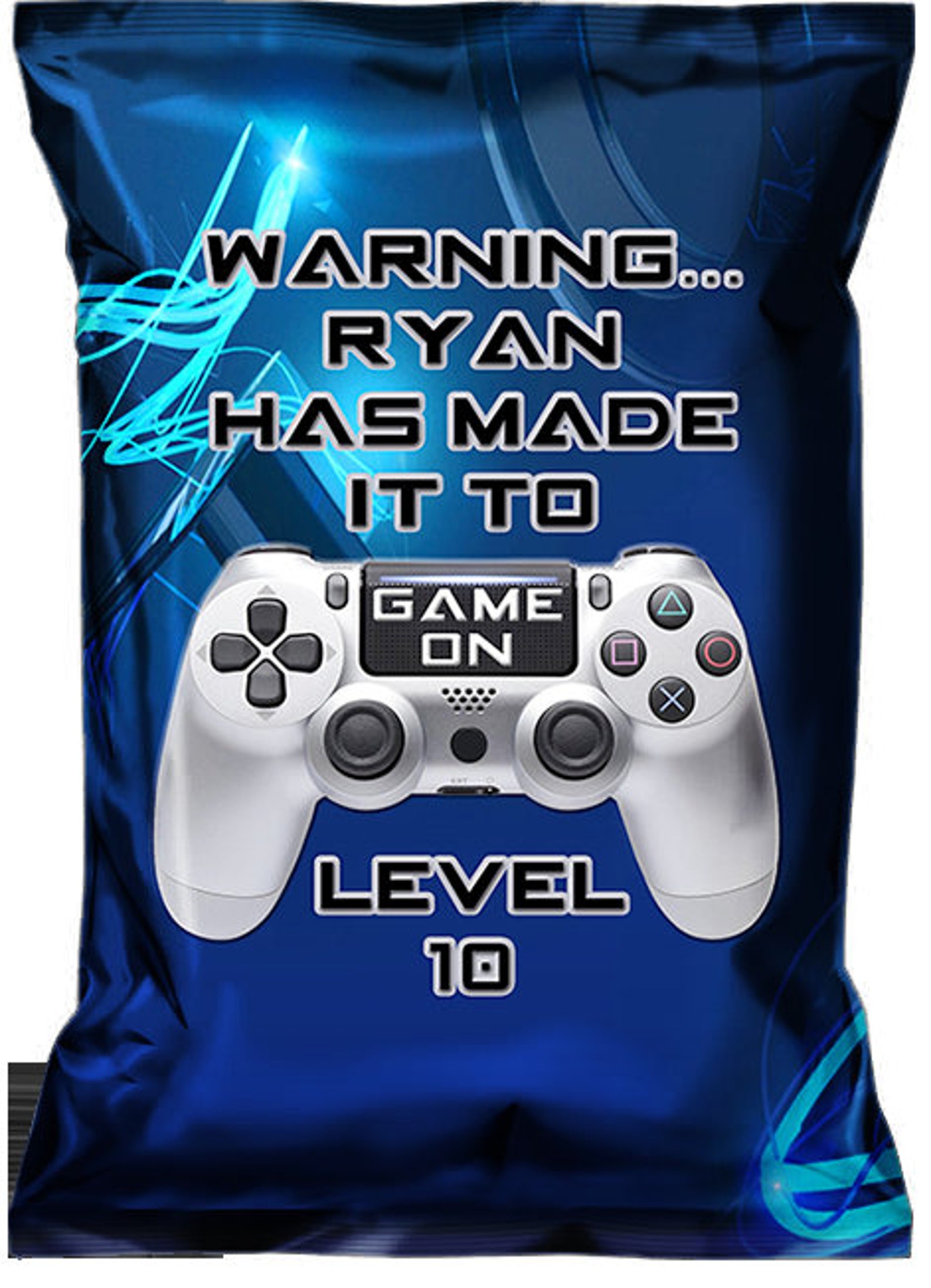 Video Game Chip Bags Video Game Treat Bags Video Game Etsy