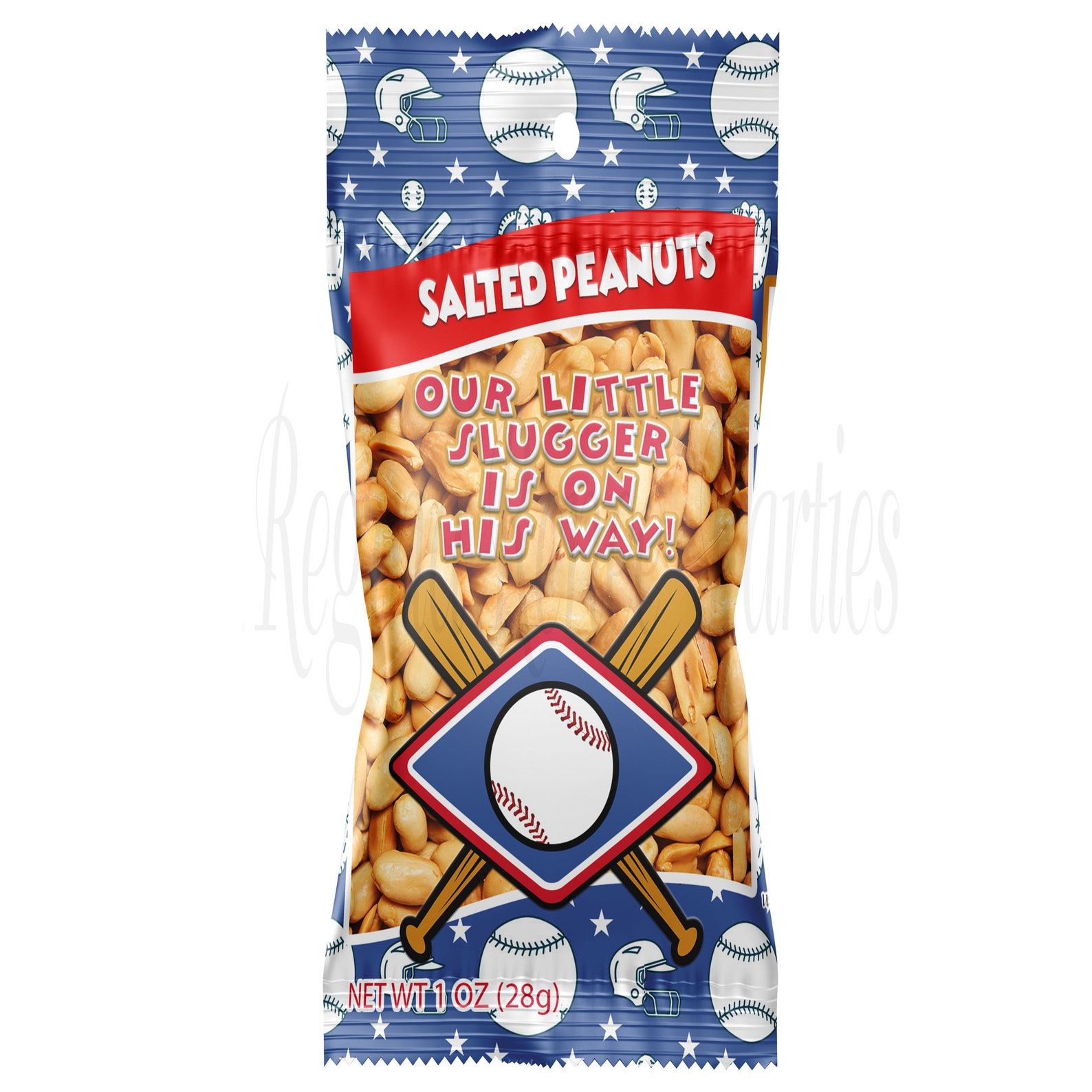 Baseball Slugger Peanut Bag Wrappers Our Little Slugger Etsy